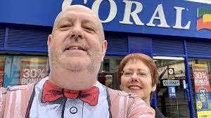 Man celebrates 35 year wedding anniversary with wife