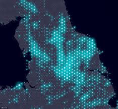 The radar, lightning, visible satellite, ir satellite, and flight categories/weather can be toggled on/off. The Uk S Lightning Hotspots Revealed On A Map Daily Mail Online