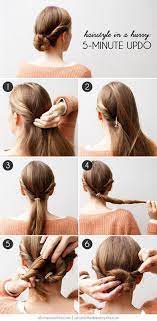 27 Easy Five Minutes Hairstyles Tutorials Hairstyles Long Hair Styles Five Minute Hairstyles Hair Hacks