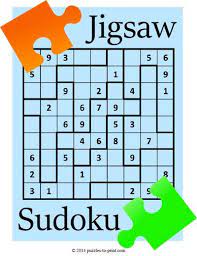 Dell original expert sudoku $ 5.50. Printable Jigsaw Sudoku Free Printable Puzzles Sudoku Sudoku Puzzles