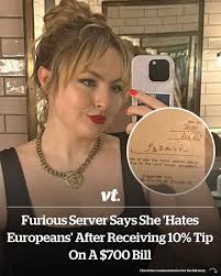 Her post sparked a fierce debate over tipping and gratitude 😳