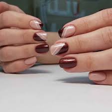 Buy short false french nails and get the best deals at the lowest prices on ebay! Brown French Manicure Ideen Design Und Eine Kombination Von Farben Confetissimo Frauenblog