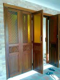 vintage folding doors บานเฟ ยมกระจกส ชาลายพ ก ล