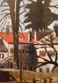 Jean Couty La Maison D A Cote Ile Barbe 1940 71x 50 Cm Coll Particuliere Expresionismo