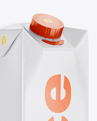 1l Matte Juice Package Mockup Halfside View In Packaging Mockups On Yellow Images Object Mockups