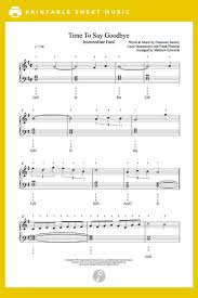 Andrea Bocelli Sarah Brightman Time To Say Goodbye Text Time To Say Goodbye By Andrea Bocelli Sarah Brightman Piano Sheet Music Intermediate Level Sheet Music Piano Sheet Music Printable Sheet Music