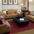 Tan Couch With Blue Pillows