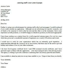 Catering Staff Cover Letter Example Learnist Org