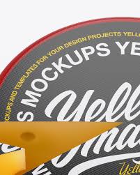 Download Cheese Wheel Mockup In Packaging Mockups On Yellow Images Object Mockups PSD Mockup Templates