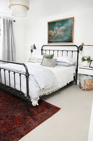 Even a tiny bedroom can handle a wrought iron canopy bed with white curtains and linens. That S A Wrap On Guest Room 2 0 Home Decor Bedroom Guest Bedrooms Home