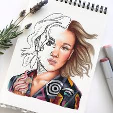 Alf Realism And Half One Line Drawing Of Eleven From Stranger Things 3 Totally Inspired Stranger Things Art Stranger Things Eleven Stranger Things Drawing