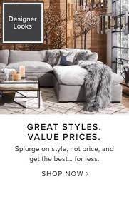 Plush 4 Piece Sectional And Ottoman Ivory Value City Furniture And Mattresses Value City Furniture Basement Furniture Furniture Layout
