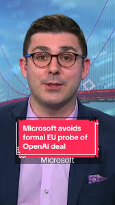 #Microsoft’s $13 billion investment into #OpenAI is set to avoid a formal  investigation by #EuropeanUnion merger watchdogs, calming fears that the  relationship could be forced apart. Ed Ludlow breaks ...