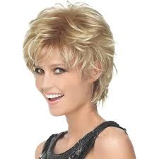 Coiffures et coupes de cheveux pour femmes mûres. Perruque Courte Femme Perruque Blonde Frisee Perruque Synthetique Cdiscount Au Quotidien