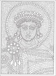 Mosaic coloring pages for kids. Printable Mosaic Coloring Pages For Adults Roman Mosaic Mosaic Drawing Mosaic Patterns