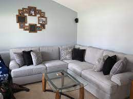 It's a nice blend of gray and beige, aka greige. Sherwin Williams Crisp Blue Has Completely Changed Our Home Progress Interior House Colors Sherwin Williams Paint Colors Sherwin Williams Crisp Blue