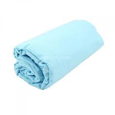 180 x 40 cm 100% cotton percale. Drap Housse 100 Coton 57 Fils Bleu Clair 140x190