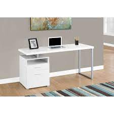 Celebrate your unique style and personality with the echo collection. Hawthorne Ave White 60 Inch Computer Desk Bellacor
