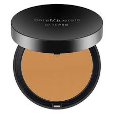 For satin finish with sheer coverage (apply wet): Barepro Performance Wear Mineral Powder Foundation 20 Pressed Powder Shades Bareminerals