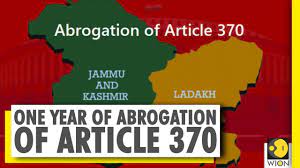 Abrogation of article 370 and 35a. First Anniversary Of Article 370 S Abrogation Jammu Kashmir Modi Govt India Youtube