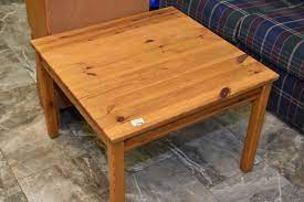 Coffee table faux refinished as driftwood using the driftwood gray and shadow faux ez™ products. Two Pieces Of Knotty Pine Furniture Including Single Drawer Console And A Coffee Table