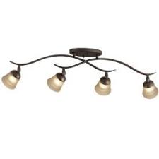 Portfolio 4 Light Olde Bronze Flush Mount Fixed Track Light Kit 89 00 Track Lighting Kitchen Track Lighting Kits Best Kitchen Lighting