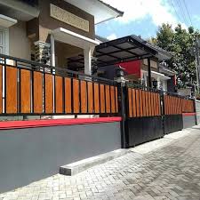 Kumpulan pagar rumah minimalis motif kayu grc jual kanopi. Bengkel Las Canopi Jogja Pagar Grc Minimalis 450 M Berminat Wa Kami Survei Lokasinya Facebook