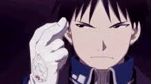 Full Metal Alchemist Roy Mustang Gifs Tenor Mustang was a charismatic and competent leader who occasionally served as comedic relief. full metal alchemist roy mustang gifs