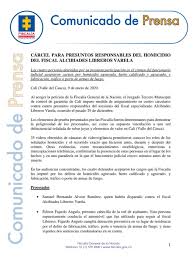 Opina, califica y conoce la reputación del negocio. Fiscalia Colombia No Twitter Atencion Juez Tercero Municipal De Control De Garantias De Cali Acogio Peticion De Fiscalia Y Envio A La Carcel A Los 4 Presuntos Responsables Del Crimen Del Fiscal