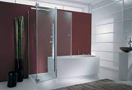 Tub Shower Combo From Genesi The Tandem Combo For Two Bathroom Tub Shower Combo Bathroom Tub Shower Corner Tub Shower Combo