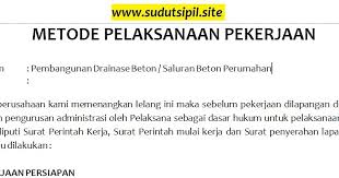 Seperti yang kita ketahui pondasi batu kali merupakan dasar dari sebuah rumah. Metode Pelaksanaan Pekerjaan Saluran Drainase Beton Dokumen Penawaran Tender Sudut Sipil