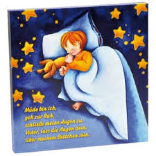 Müde bin ich, geh zur ruh, schließe beide augen zu. Keilrahmen Bild Mude Bin Ich Geh Zur Ruh