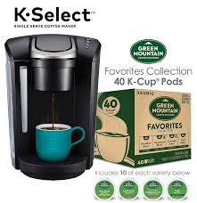 Cannot be combined with any. Keurig K Select Coffee Maker Single Serve K Cup Pod Coffee Brewer Black And Green Mountain Coffee Favorites Collection K Cup Pods 40 Count Buy Online In Bahrain At Bahrain Desertcart Com Productid 93960276