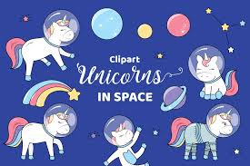 Clipart Cute Unicorns In Space Clip Art Cute Unicorn Baby Illustration
