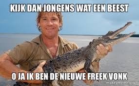 New captain america has a heated gamer moment in new meme series. Kijk Dan Jongens Wat Een Beest O Ja Ik Ben De Nieuwe Freek Vonk Steve Irwin Make A Meme