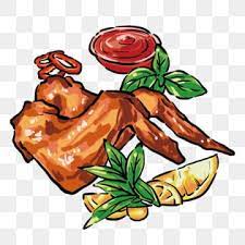Gambar Sayap Ayam Panggang Yang Lazat Dengan Lemon Clipart Ayam Goreng Blok Lemon Kuning Daun Hijau Png Dan Psd Untuk Muat Turun Percuma Roasted Chicken Wings Grilled Chicken Wings Cartoon Chicken