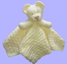 Typically a comforter is sold with a solid color cover or a decorative print and not designed of course, launder at your own risk. Childs Bear Comfort Blanket Crochet Blanket Patterns Baby Sweater Knitting Pattern Knitting Patterns
