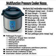 (boleh juga dimasak dengan menggunakan pressure cooker hanya hp8 minit selepas menumis bahan). Panduan Menggunakan Noxxa Pressure Cooker Supermom With Superkids