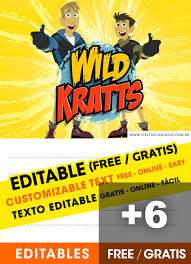 All content must be directly related to brawl stars. 6 Free Wild Kratts Birthday Invitations For Edit Customize Print Or Send Via Whatsapp Fiestas Con Ideas