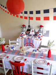 Softly patterned fabrics in muted colors. 35 Paris French Themed Party Ideas French Themed Parties Paris Birthday Parties Paris Theme Party