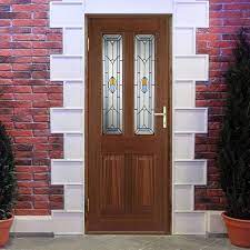 edwardian blue external hardwood door with coloured tri glazing exterior oak doors hardwood doors external wooden doors