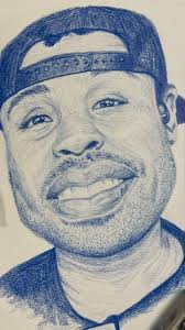 Ultramarine Blue self caricature. The only thing scarier than drawing  yourself is someone else drawing you. 😬 #inktober #gustoart #pencil #art  #ink #caricature #funny #love