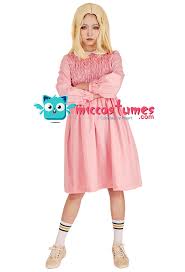 Fashion dresses sweet pink lace collar long sleeve dresses pink cocktail dresses dress evening from annaluo, $70.36| dhgate.com. Stranger Things Eleven Dress Women Girl Pink Long Sleeve Dress Costume Costume Costume Pink Costumecostume Dress Women Aliexpress