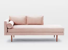 If you are looking for both comfort and style, this is an excellent choice! West Elm Dusty Pink Canope Furniture Chaise Lounger Bedroom Seating