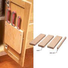 18 Inspiring Inside Cabinet Door Storage Ideas Cabinet Door Storage Kitchen Knife Storage Knife Rack