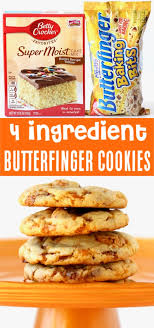 Cake Mix Cookies Recipes Easy Butterfinger Cookie Recipe Cake Mix Cookie Recipes Easy Cookie Recipes Butterfinger Cookies