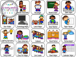 62 specific preschool job chart images