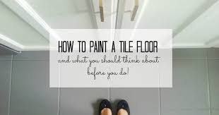 painted tile floor no really! ~ make do