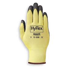 Ansell Hyflex Cut Resistant Gloves Yellow Black Xs Pr 11