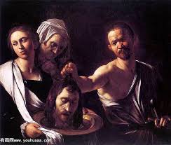 Andrea Solario Salome With The Head Of Saint John The Baptist Pin On Baroque I S Michelangelo Merisi Da Caravaggio